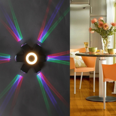 Архитектурная подсветка  08231-9.2-007U LED4W+6*3W RGB BK