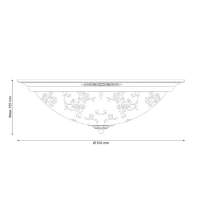 Потолочный светильник Lugo LUGO 142.6 R50 white